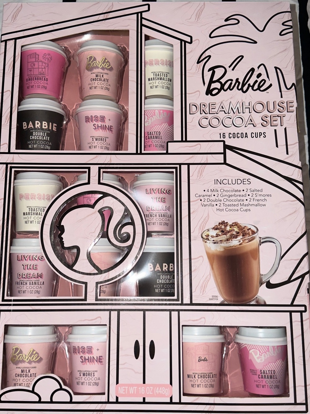 Barbie Pink Hot Cocoa Variety Pack - 16 Cups